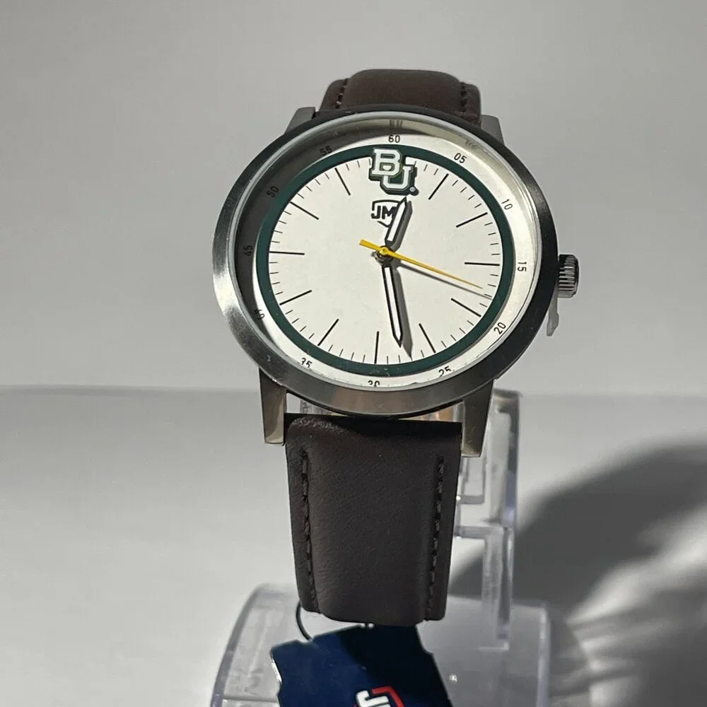 Baylor Bears OFFICIAL NCAA Genuine Leather Watch by Jack Mason !!!NEW!!!
